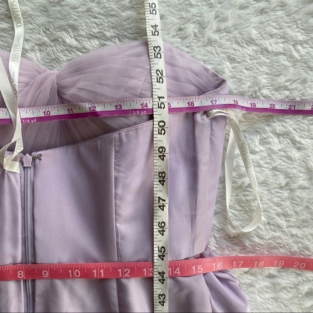 David’s Bridal strapless Chiffon bridesmaids dress - Picture 6 of 9